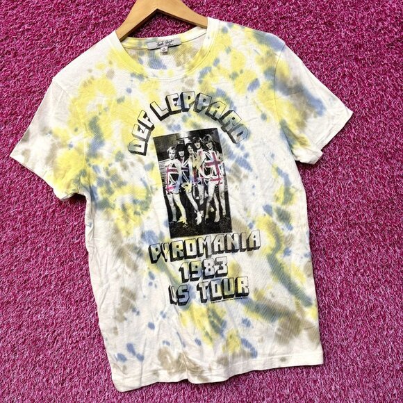 Def Leppard Pyromania 1983 US Tour Heavy Metal Tie Dye S - Picture 3 of 4